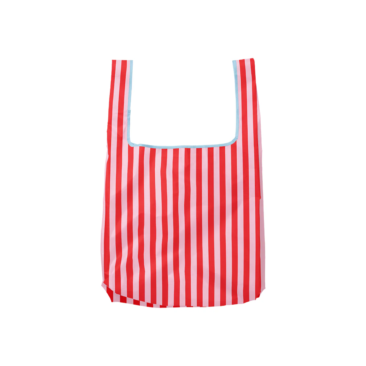 Sac réutilisable rayures Rose & Rouge - Image 4