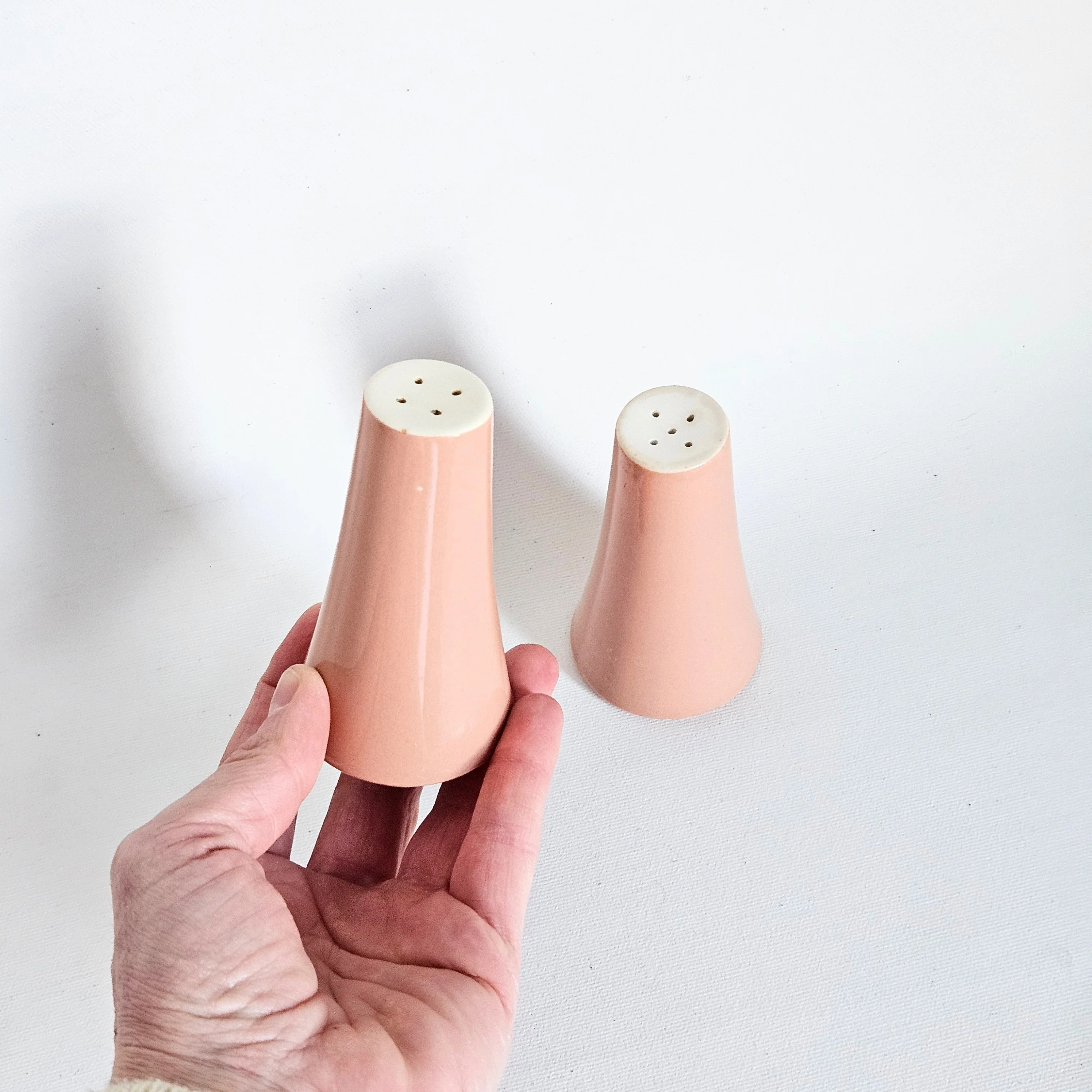 Salière-poivrière vintage en céramique - Image 3