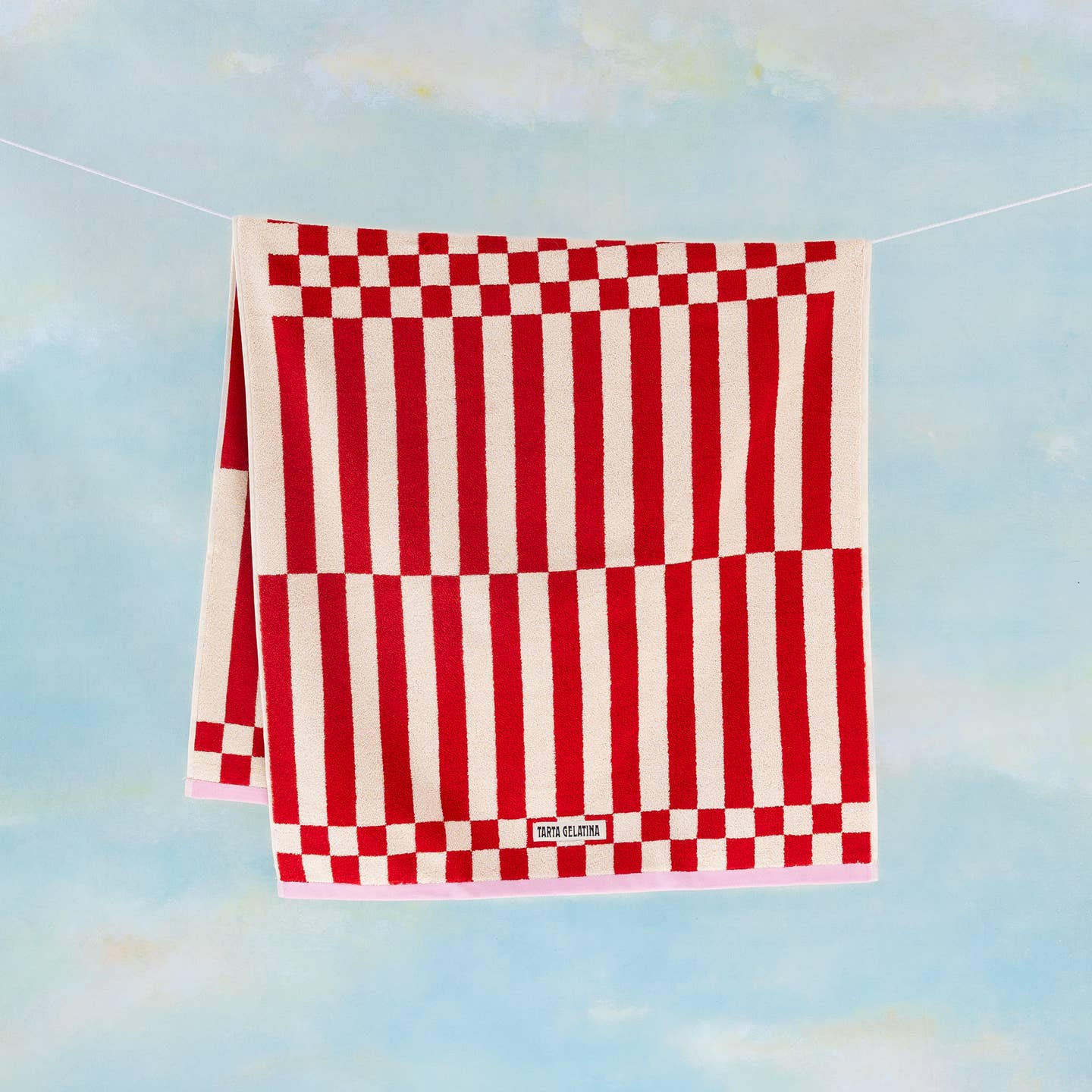 Serviette de bain Clubhouse rouge - Image 2