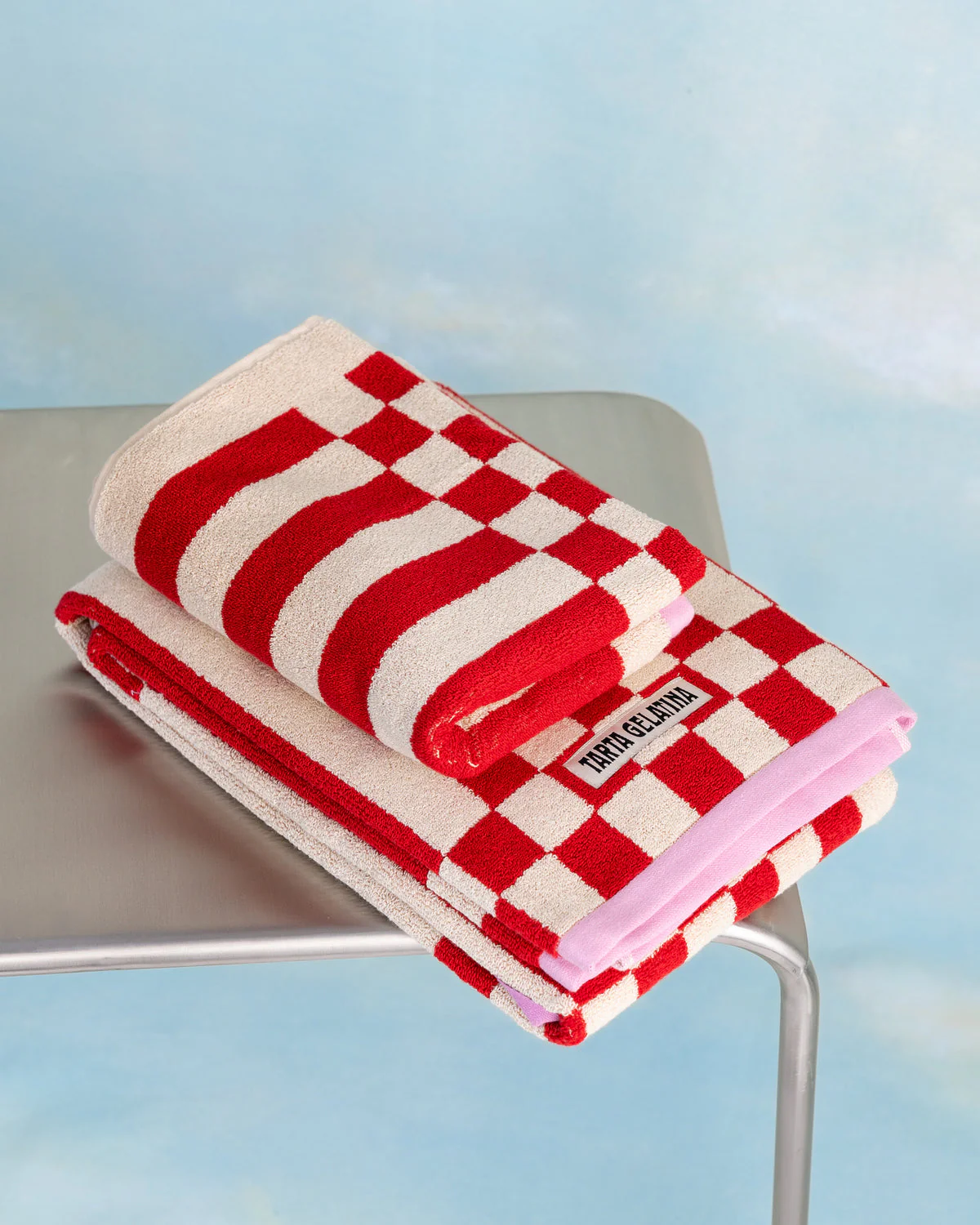 Serviette de bain Clubhouse rouge - Image 4