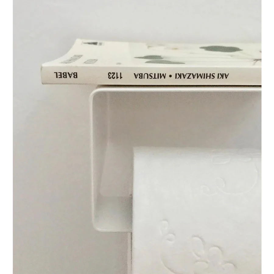 Support à papier hygiénique blanc - Image 6