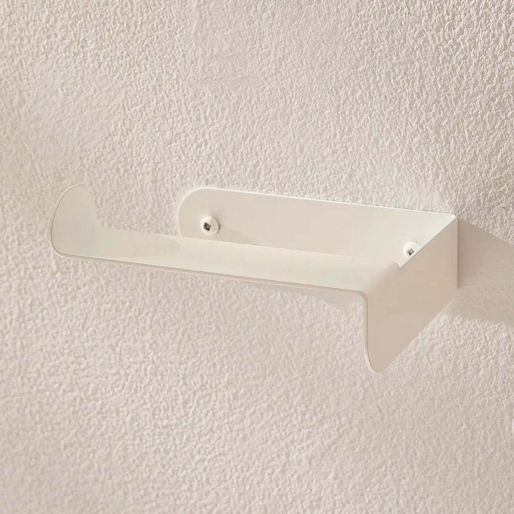 Support à papier hygiénique compact crème