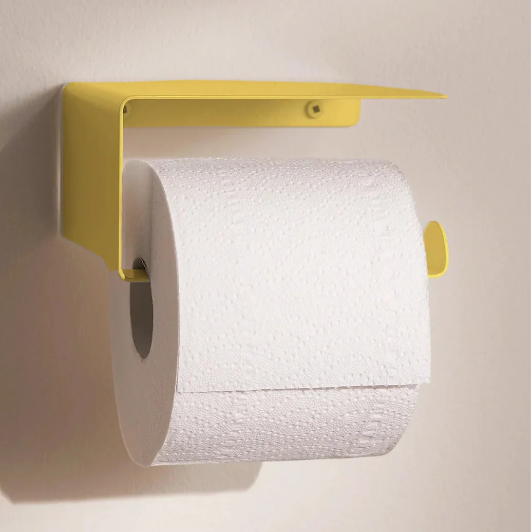 Support à papier hygiénique jaune zinc