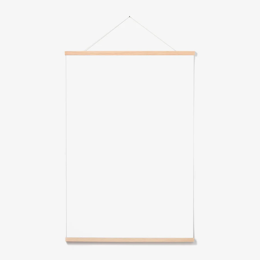 Support affiche magnétique chêne 24po / 61cm