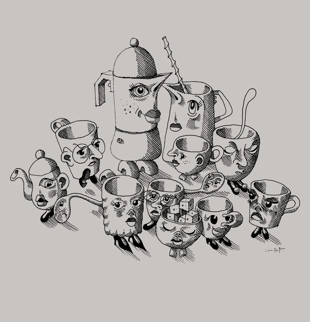 T-shirt unisexe Art T-shirt Club par Camille Pomerlo - Image 3