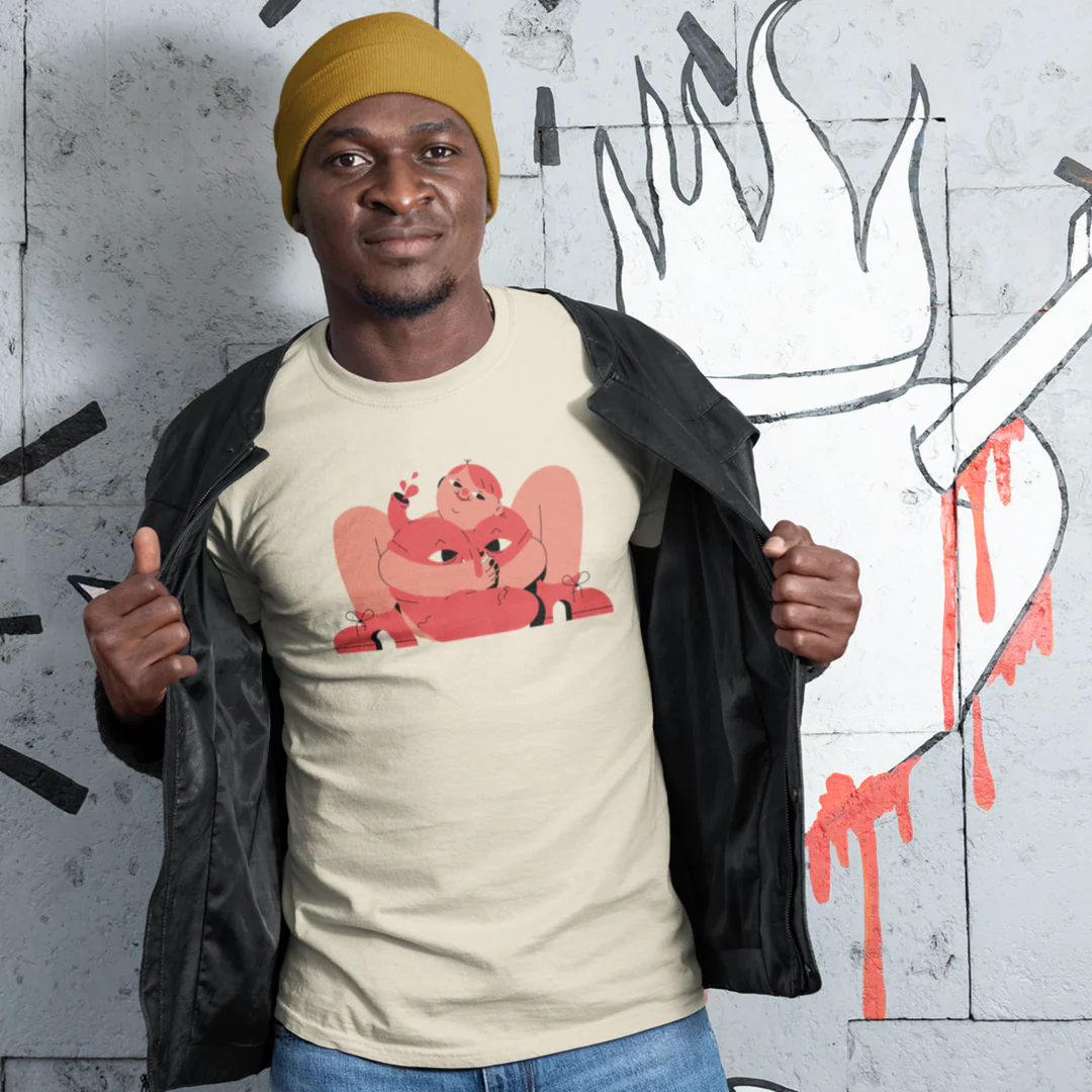 T-shirt unisexe Art T-shirt Club par Janick Rousseau