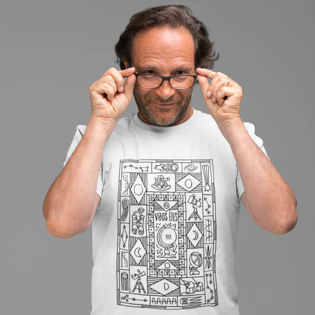 T-shirt unisexe Art T-shirt Club par Julien Castanié
