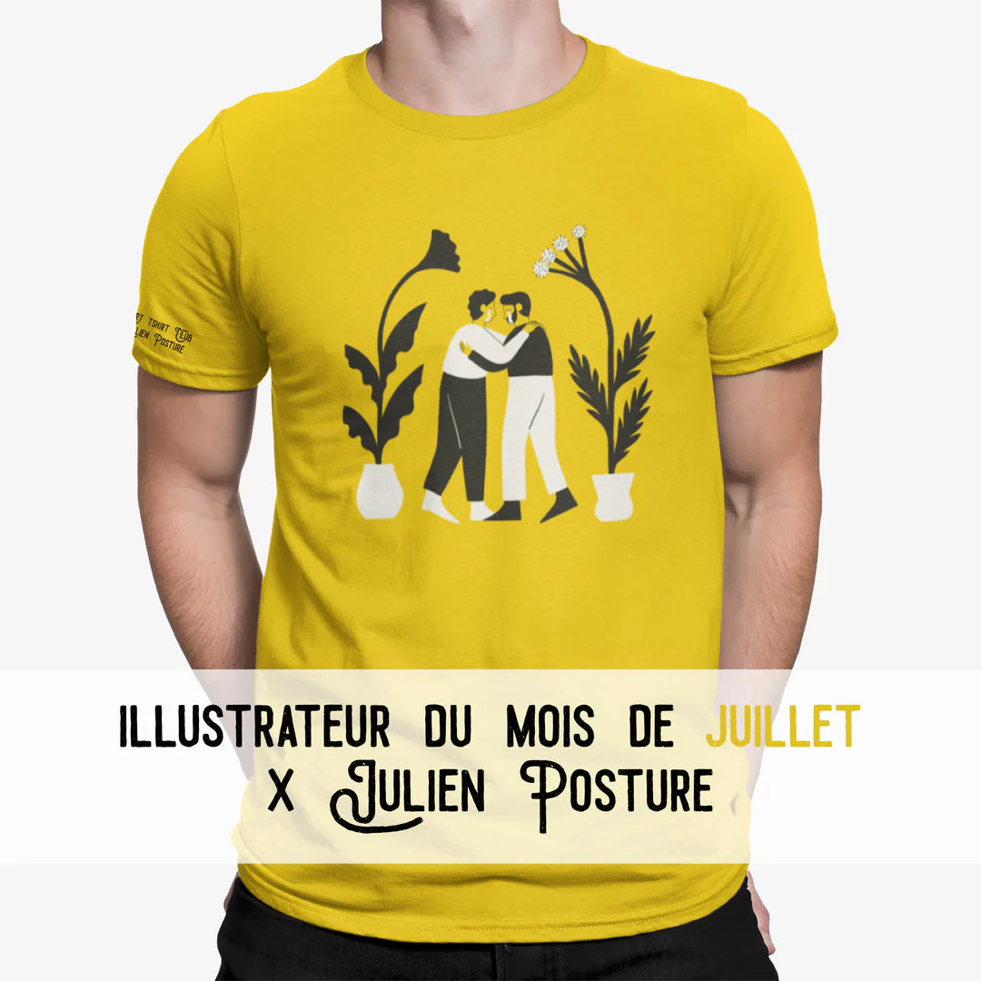 T-shirt unisexe Art T-shirt Club par Julien Posture - Image 3