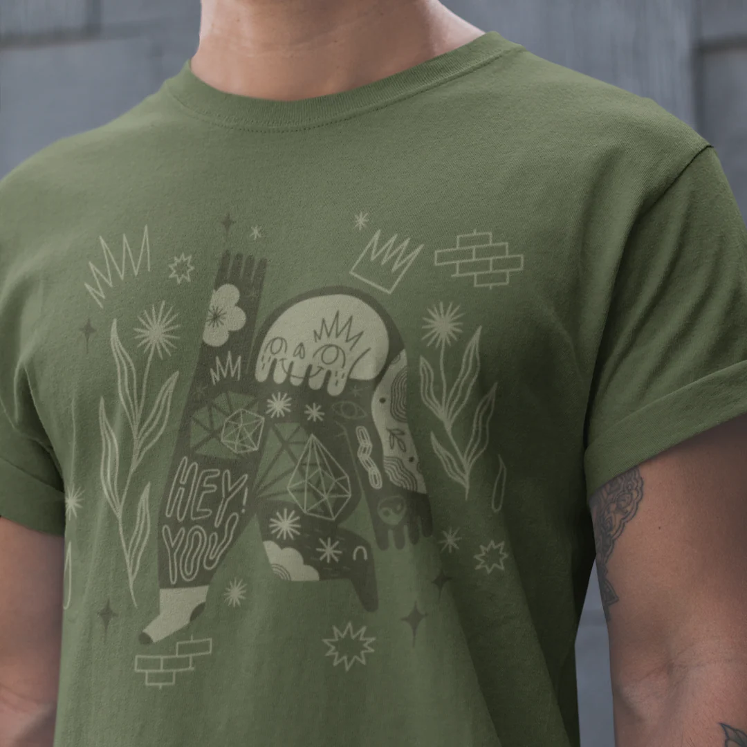 T-shirt unisexe Art T-shirt Club par Loopkin