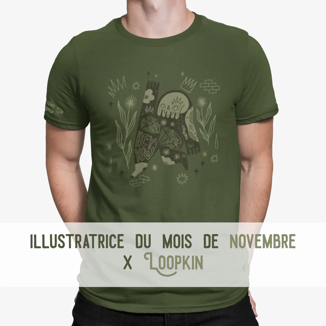 T-shirt unisexe Art T-shirt Club par Loopkin - Image 3