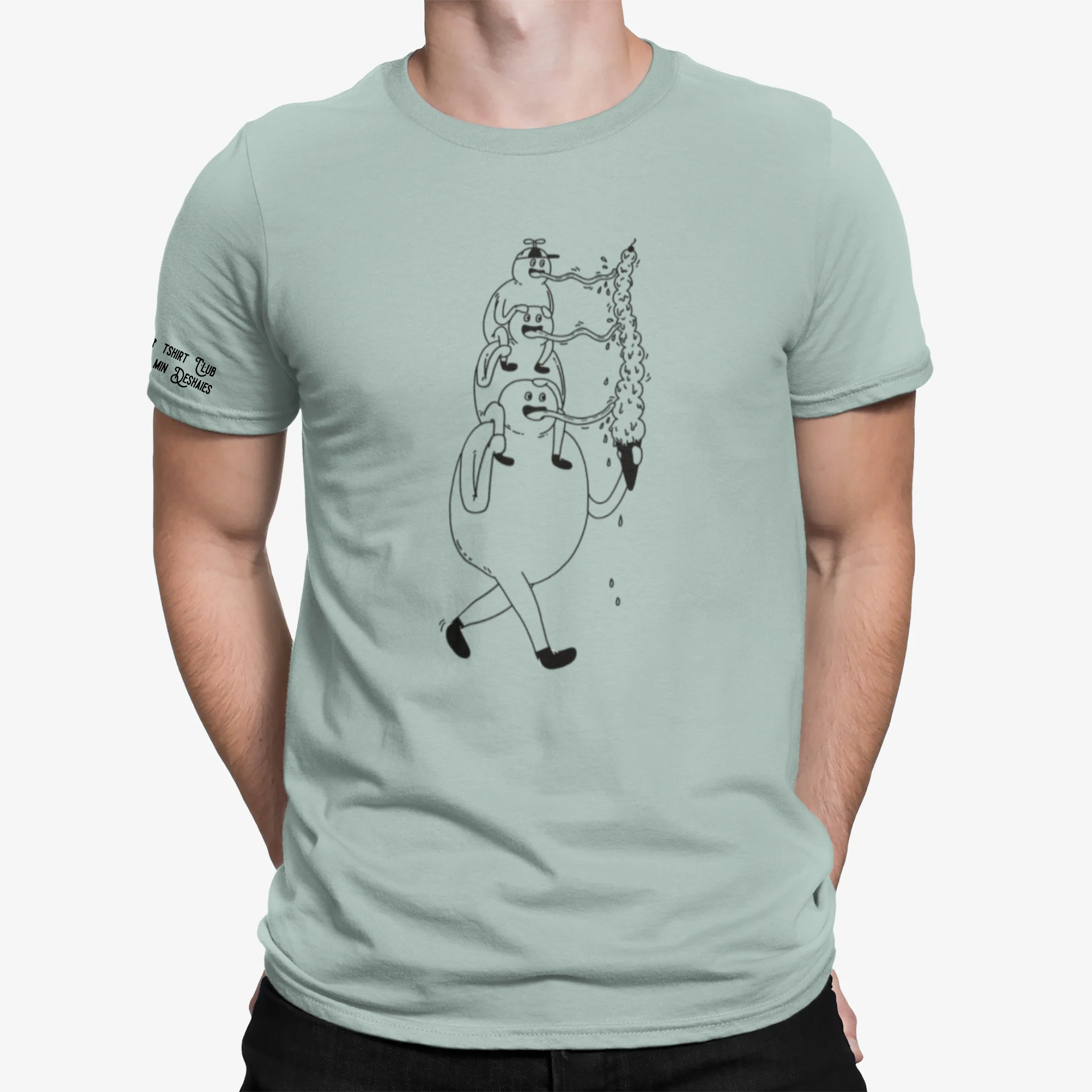 T-shirt unisexe Art T-shirt Club par Benjamin Deshaies