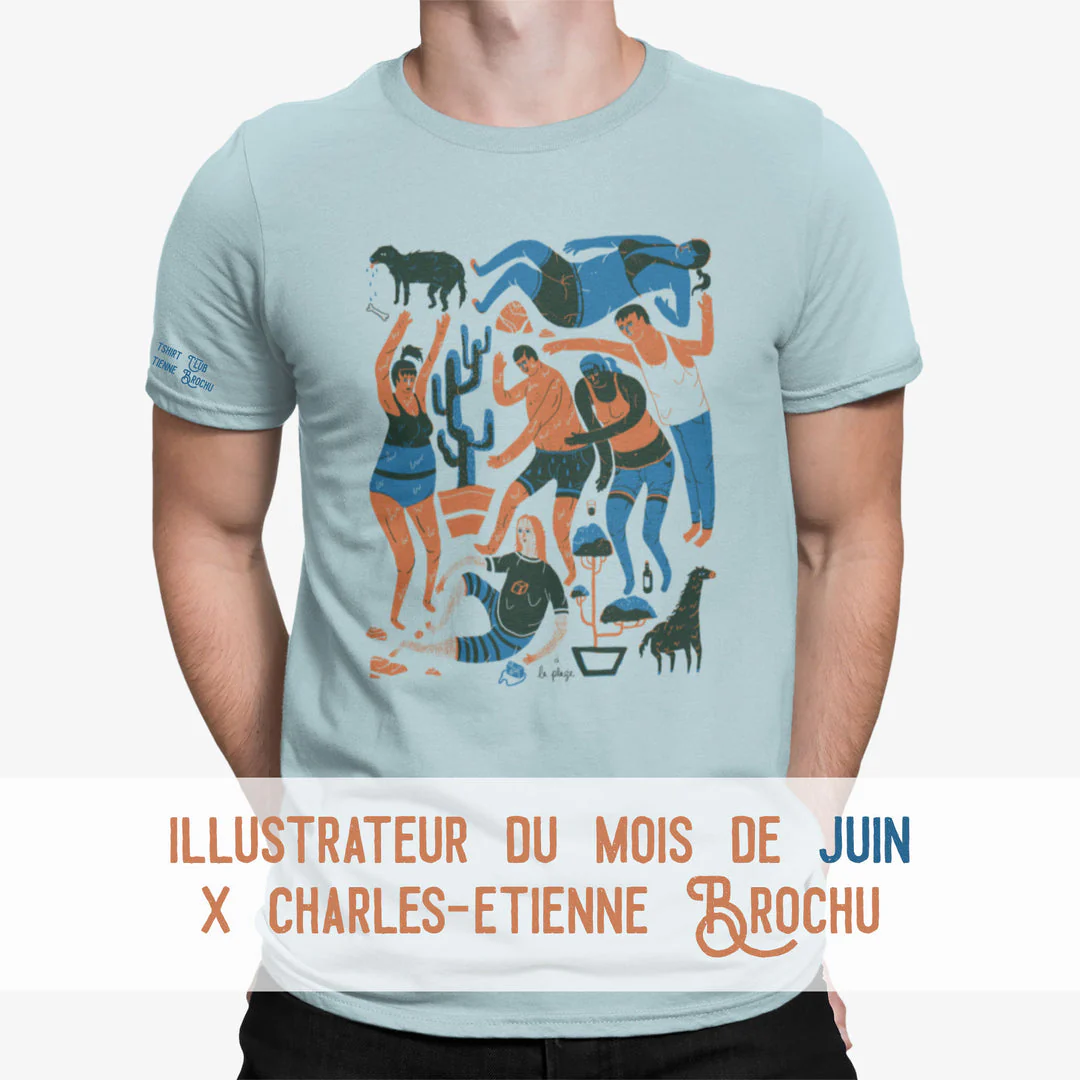 T-shirt unisexe Art T-shirt Club par Charles-Etienne Brochu - Image 3
