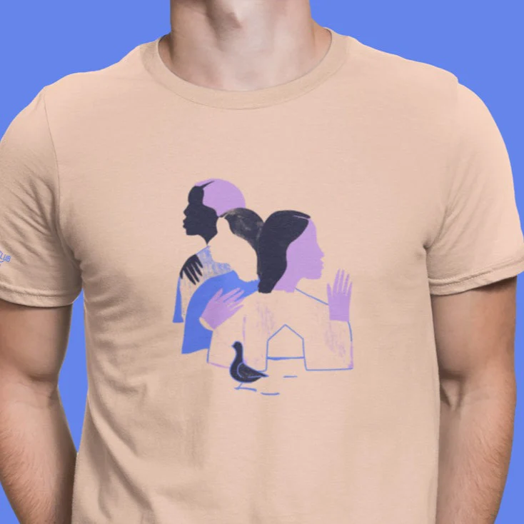 T-shirt unisexe Art T-shirt Club par Claudia Fortin