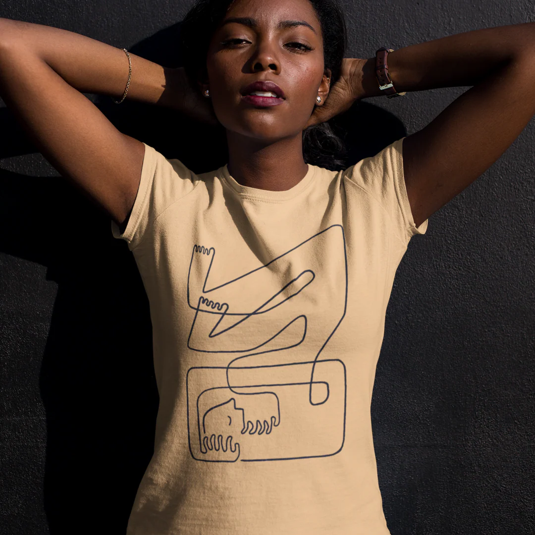T-shirt unisexe Art T-shirt Club par Mireille St-Pierre