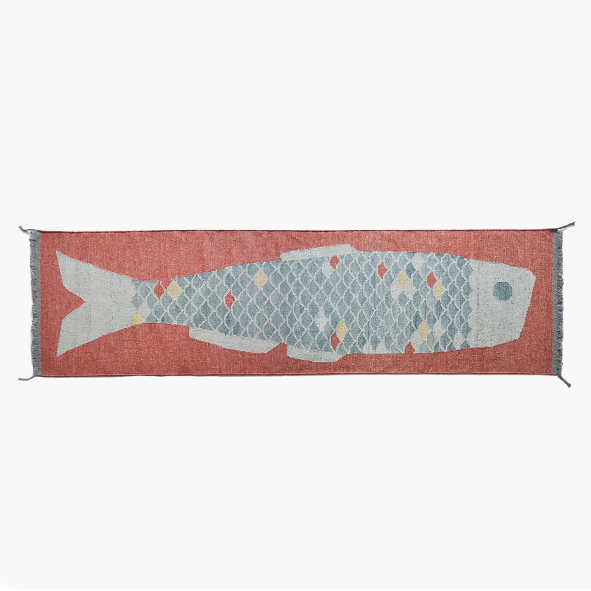 Tapis bleu Lucky fish [sur commande]