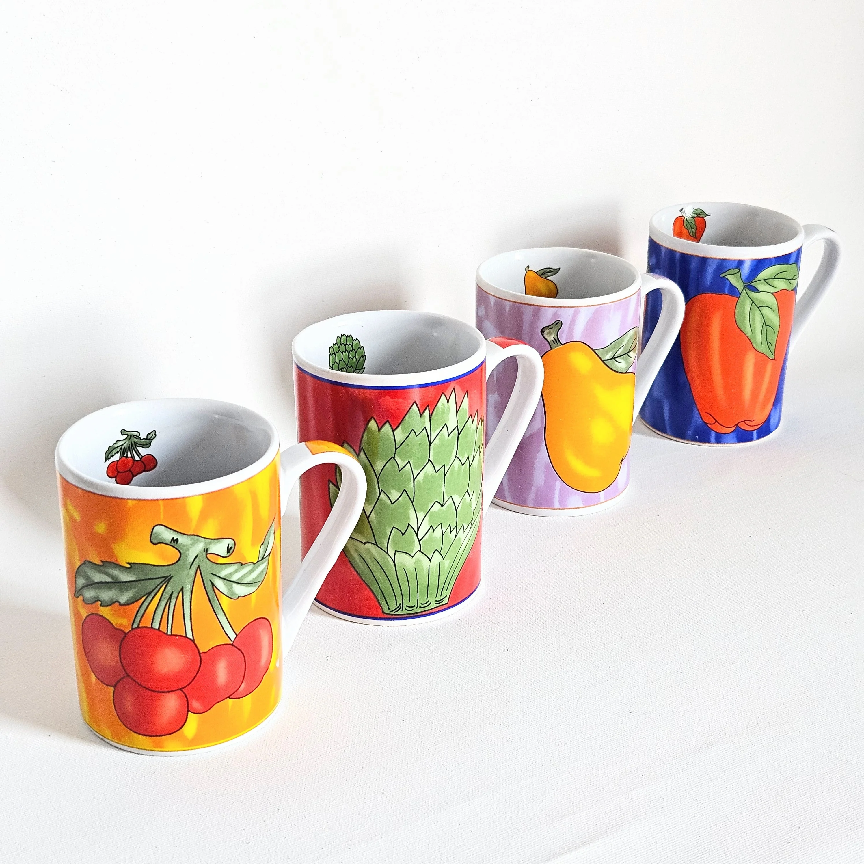 Tasse Fruit/Légume vintage en céramique