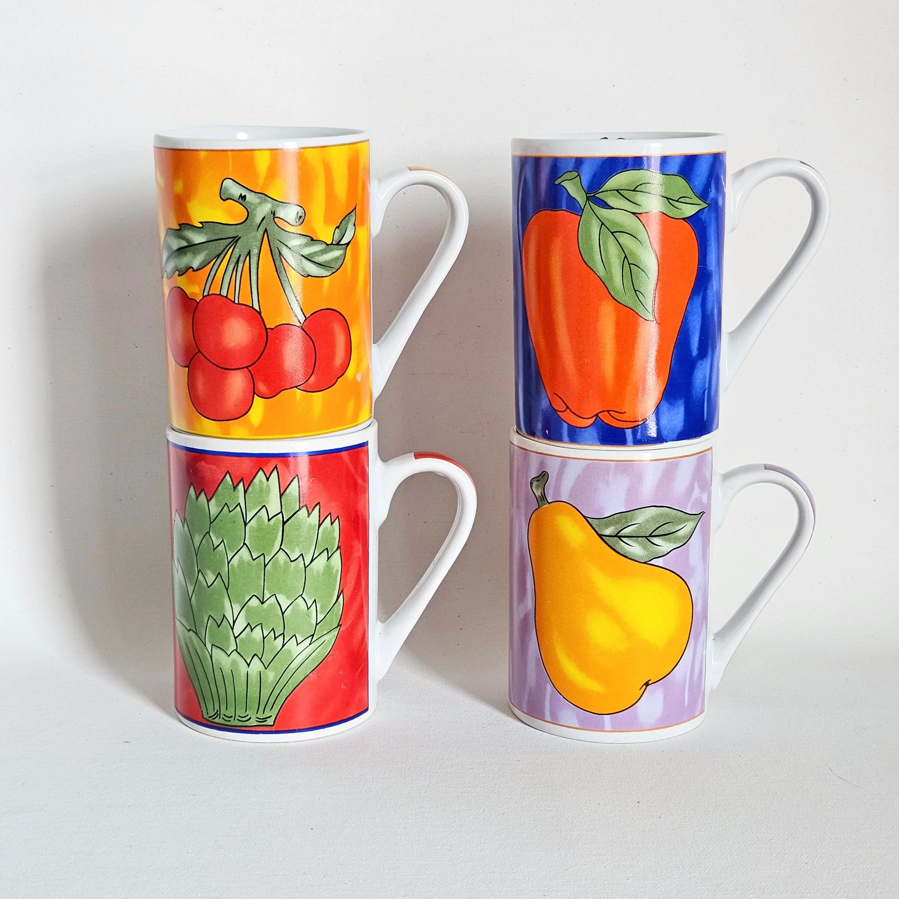 Tasse Fruit/Légume vintage en céramique - Image 2