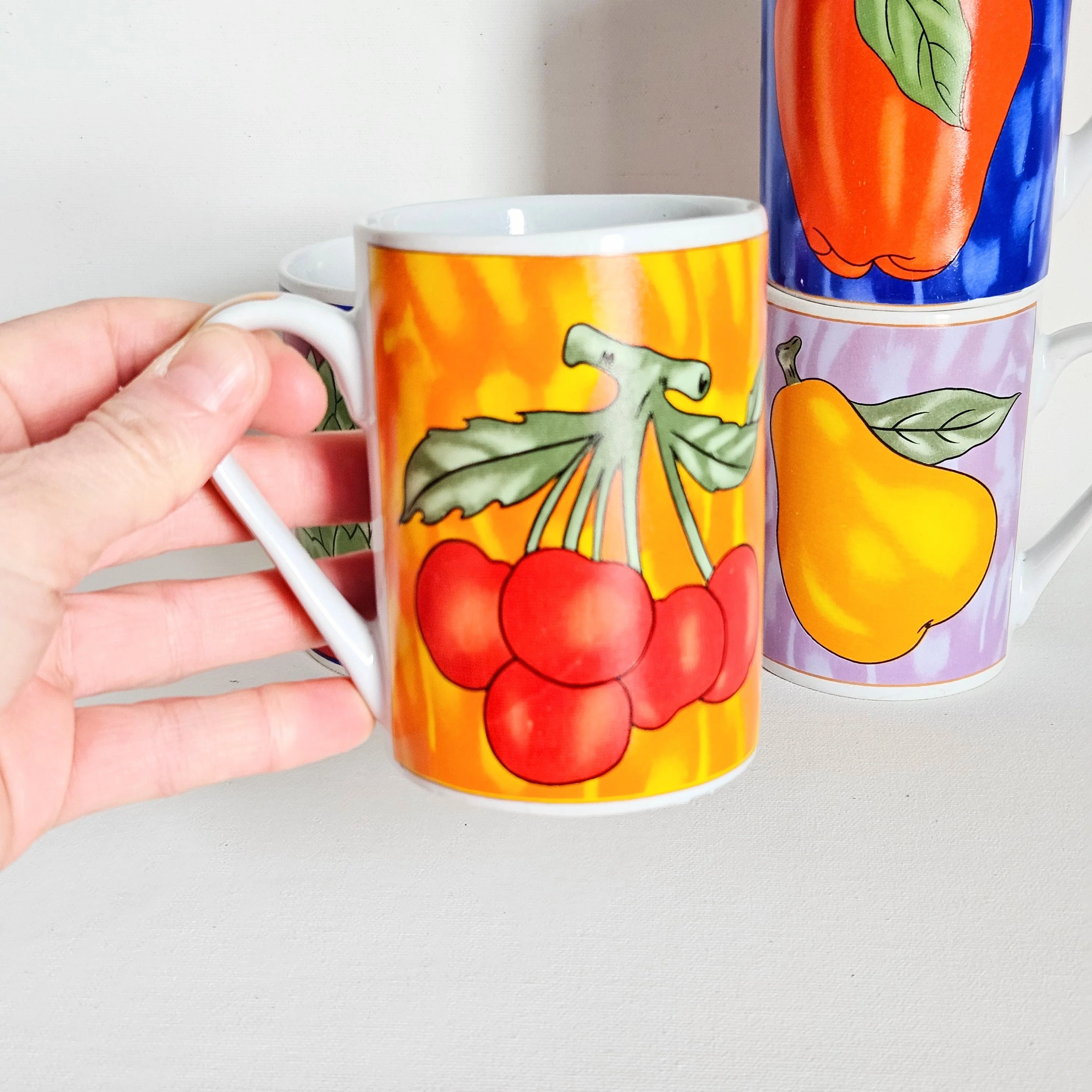 Tasse Fruit/Légume vintage en céramique - Image 3