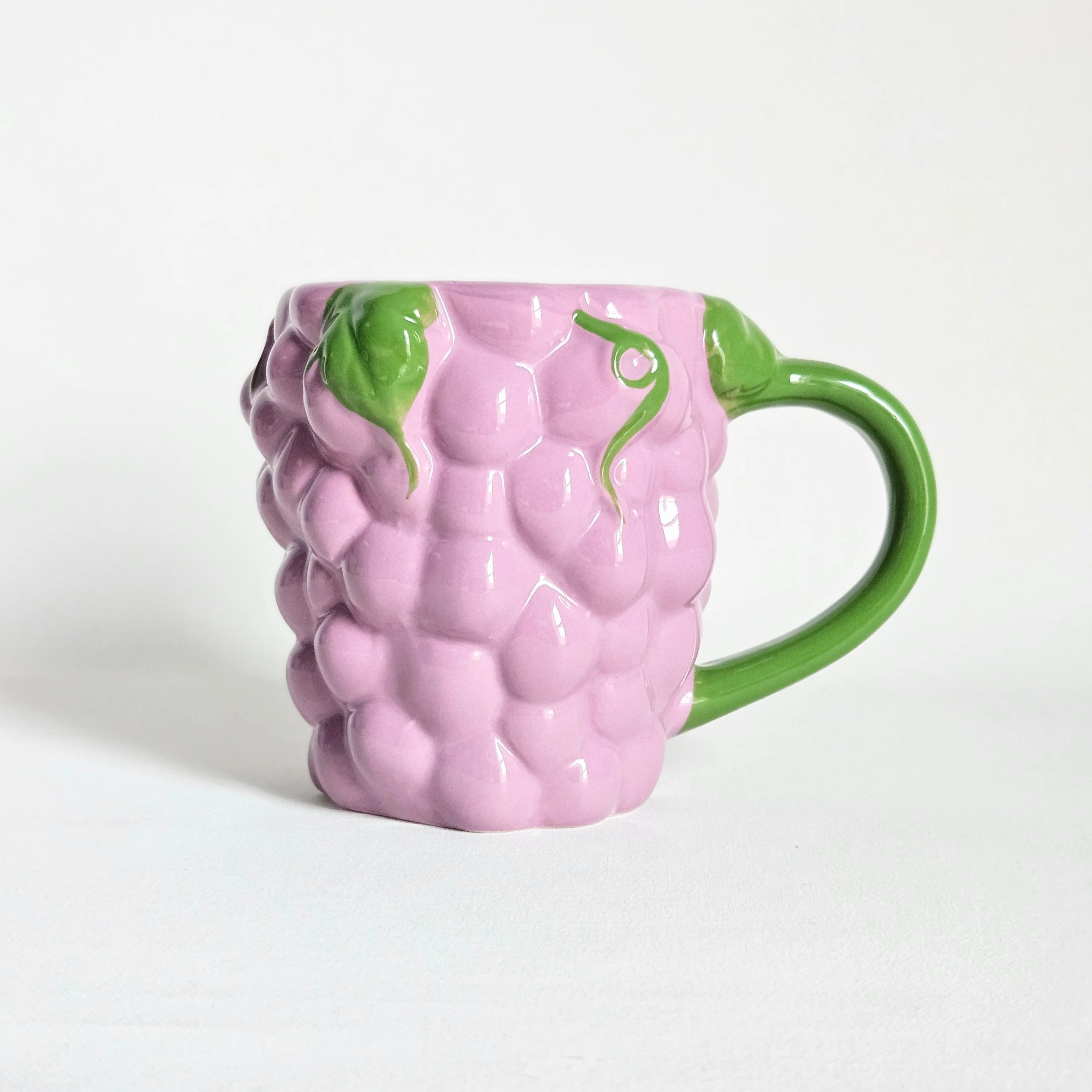 Tasse-mug en céramique texturée vintage Raisin - Image 6