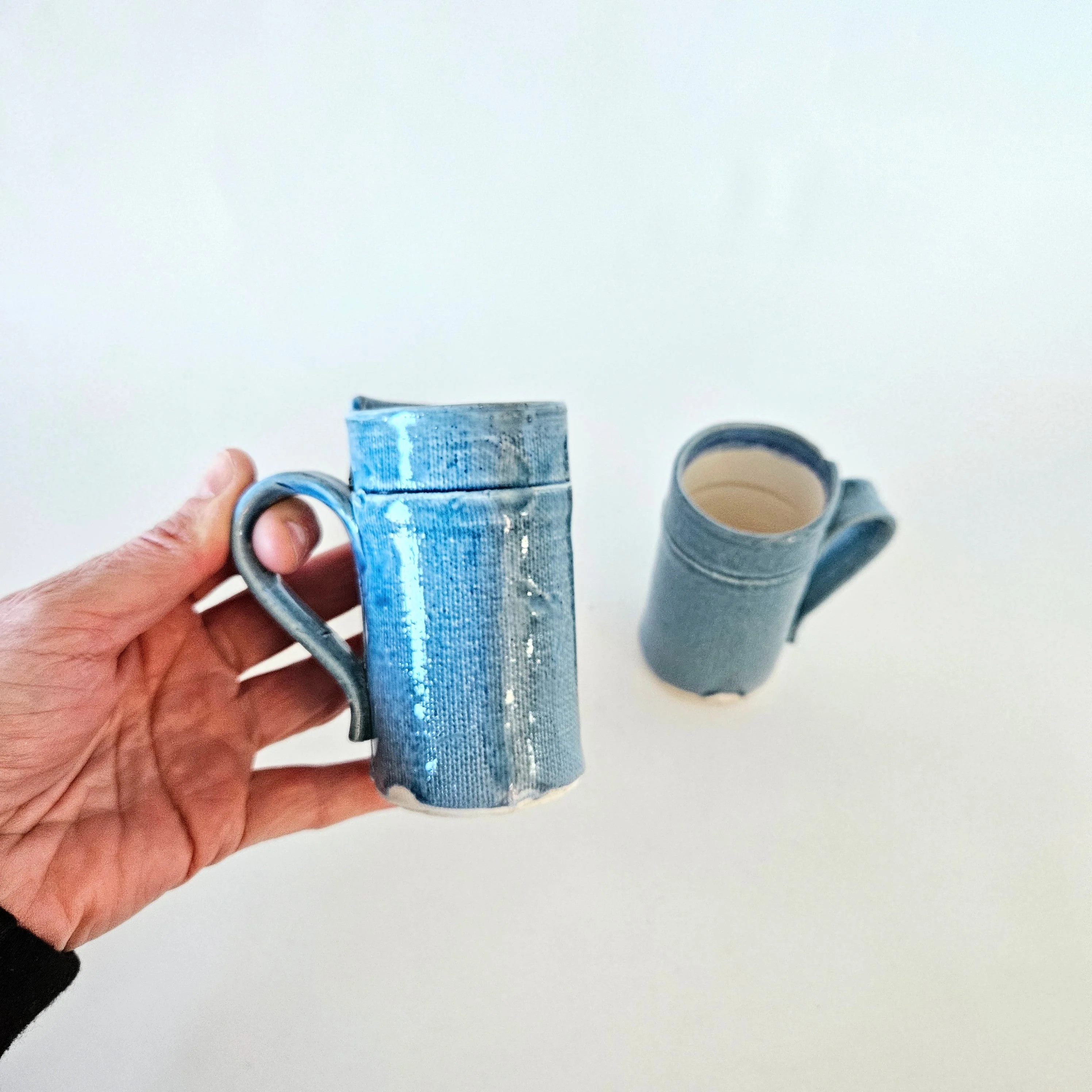 Duo de tasses en céramique artisanale - Image 11