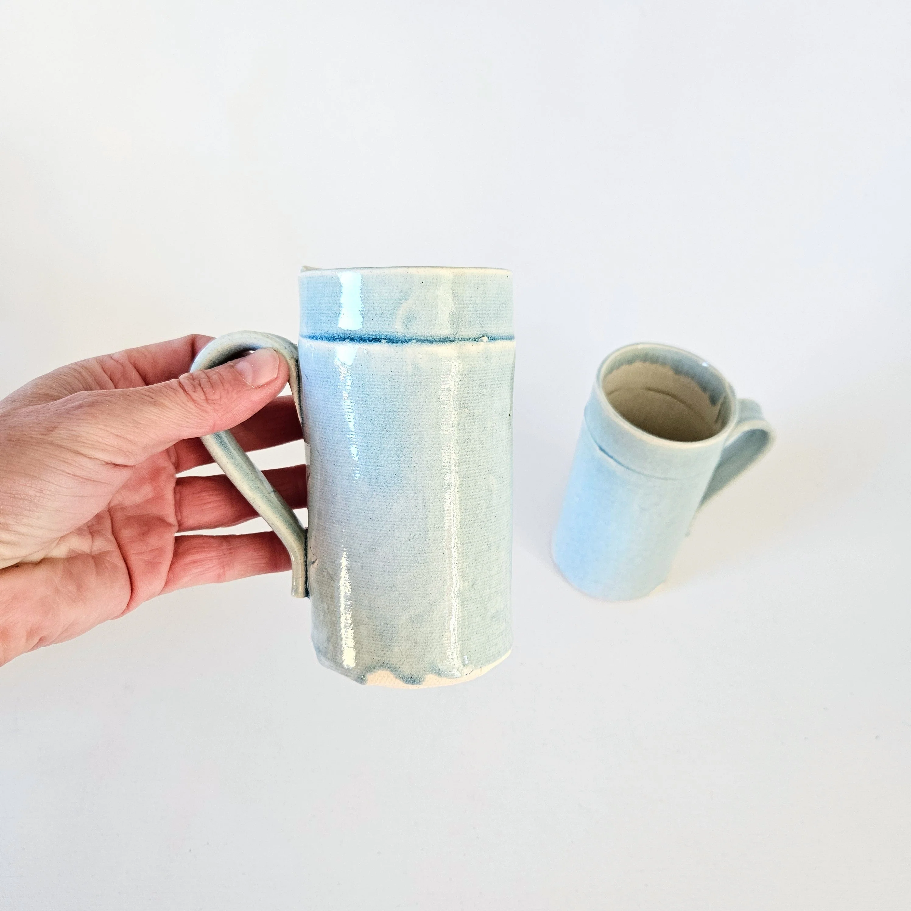 Duo de tasses en céramique artisanale - Image 8