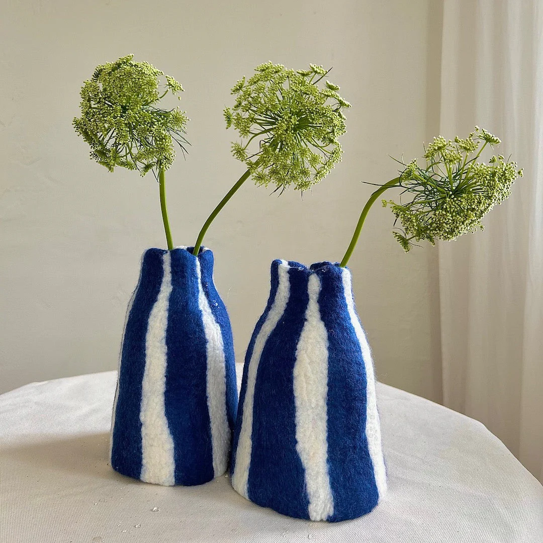 Vase Cirque marine en merinos