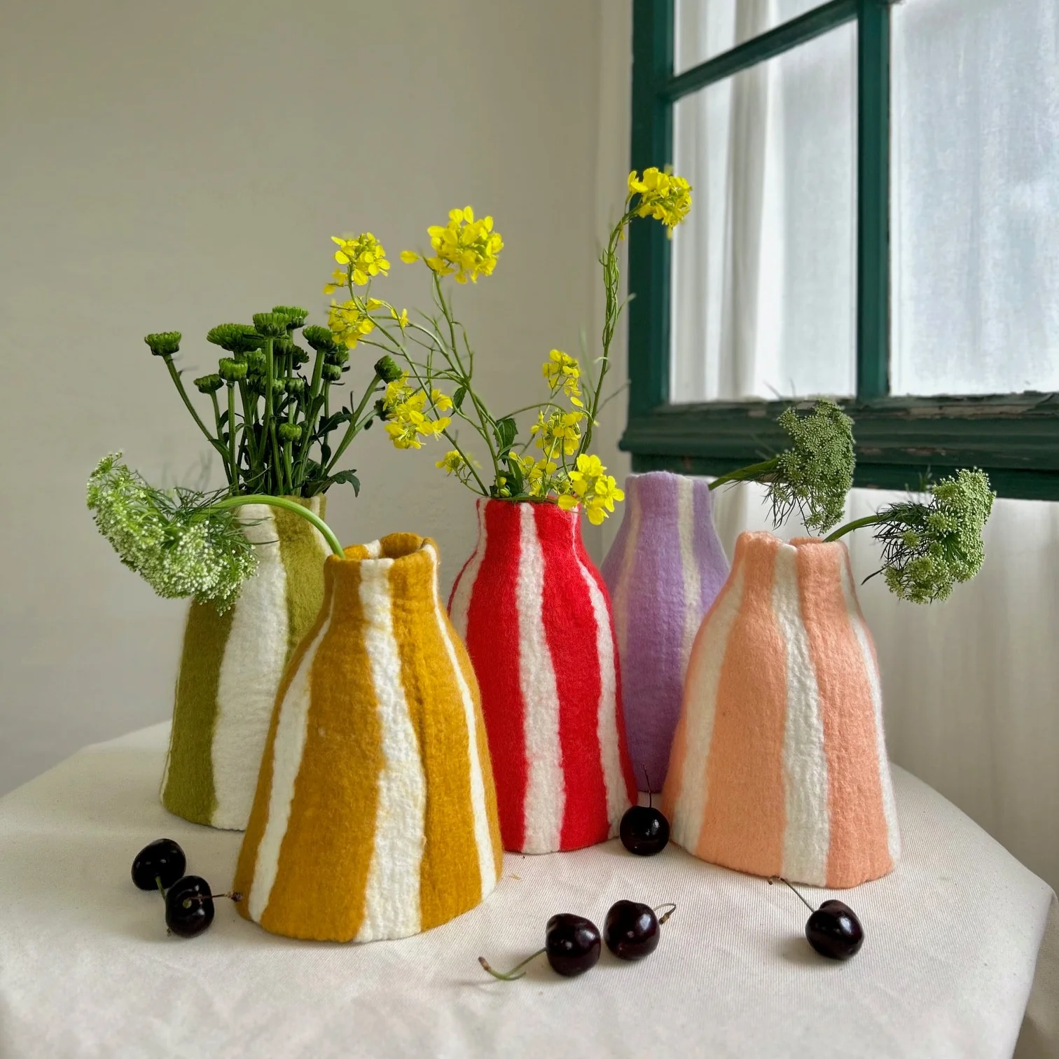 Vase Cirque marine en merinos - Image 2