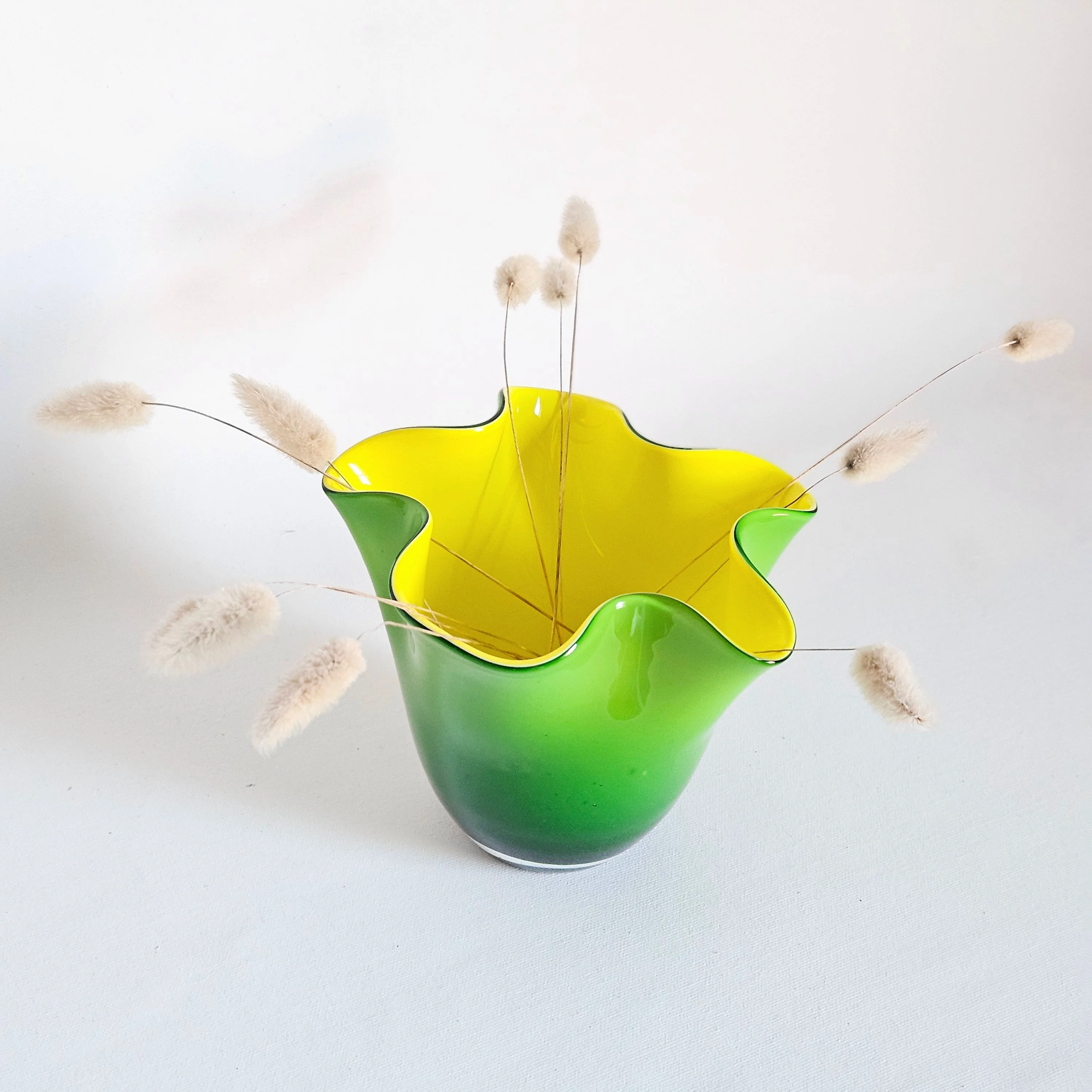Vase en verre vintage wavy - Image 3