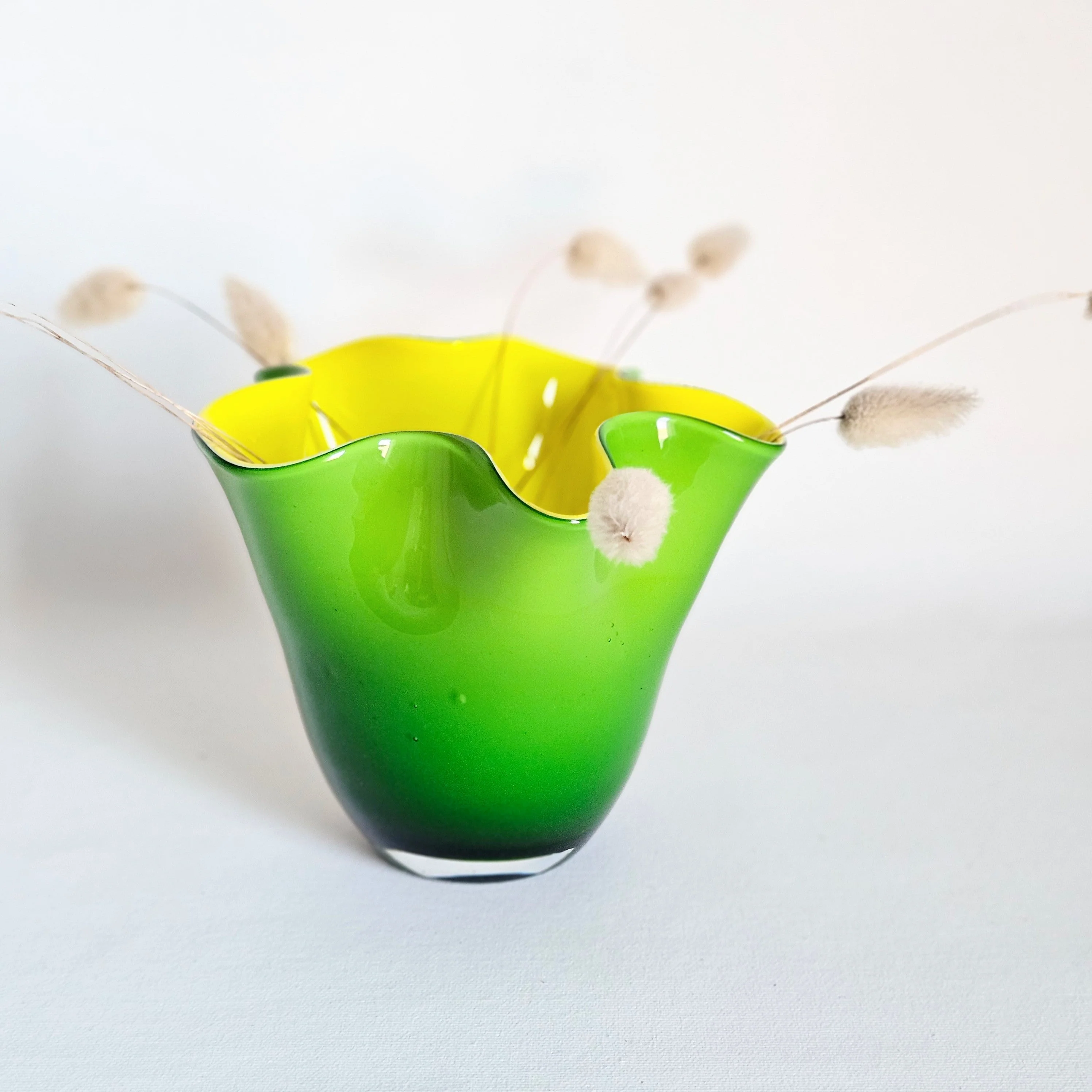 Vase en verre vintage wavy - Image 4