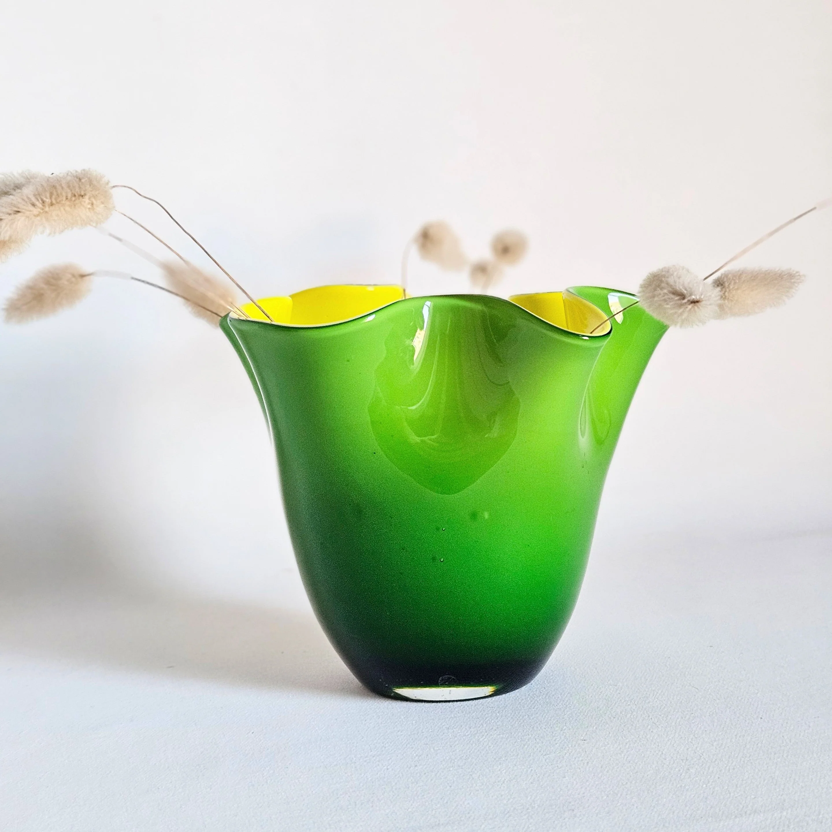 Vase en verre vintage wavy - Image 5