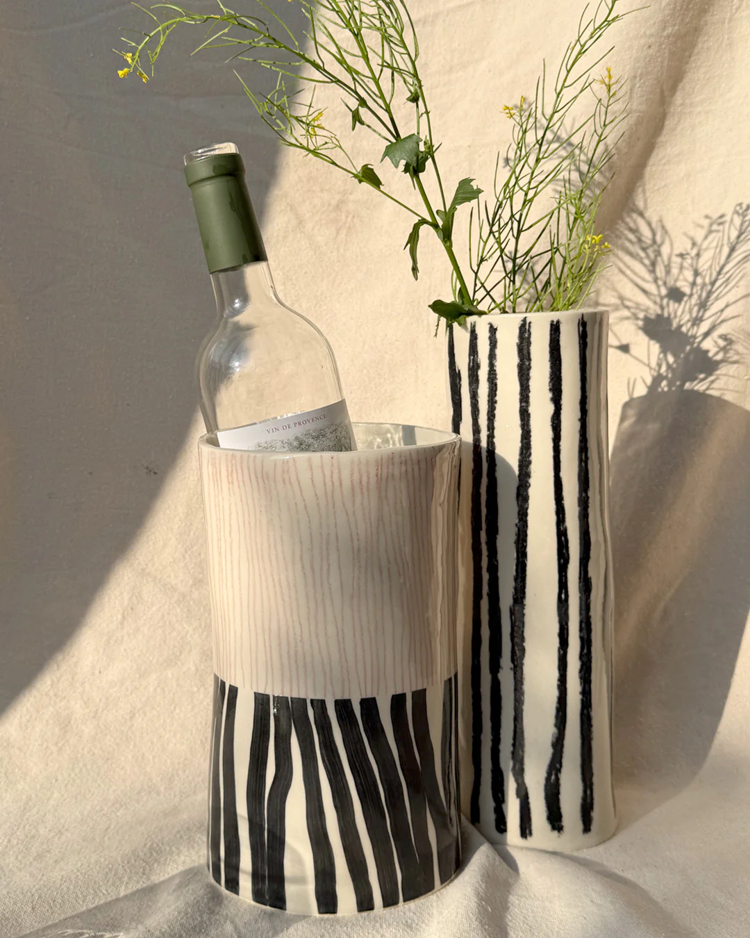 Vase rayures fines et larges - Image 2