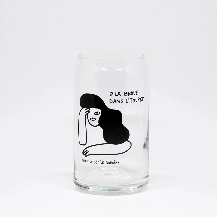 Verre D'la broue dans l'toupet