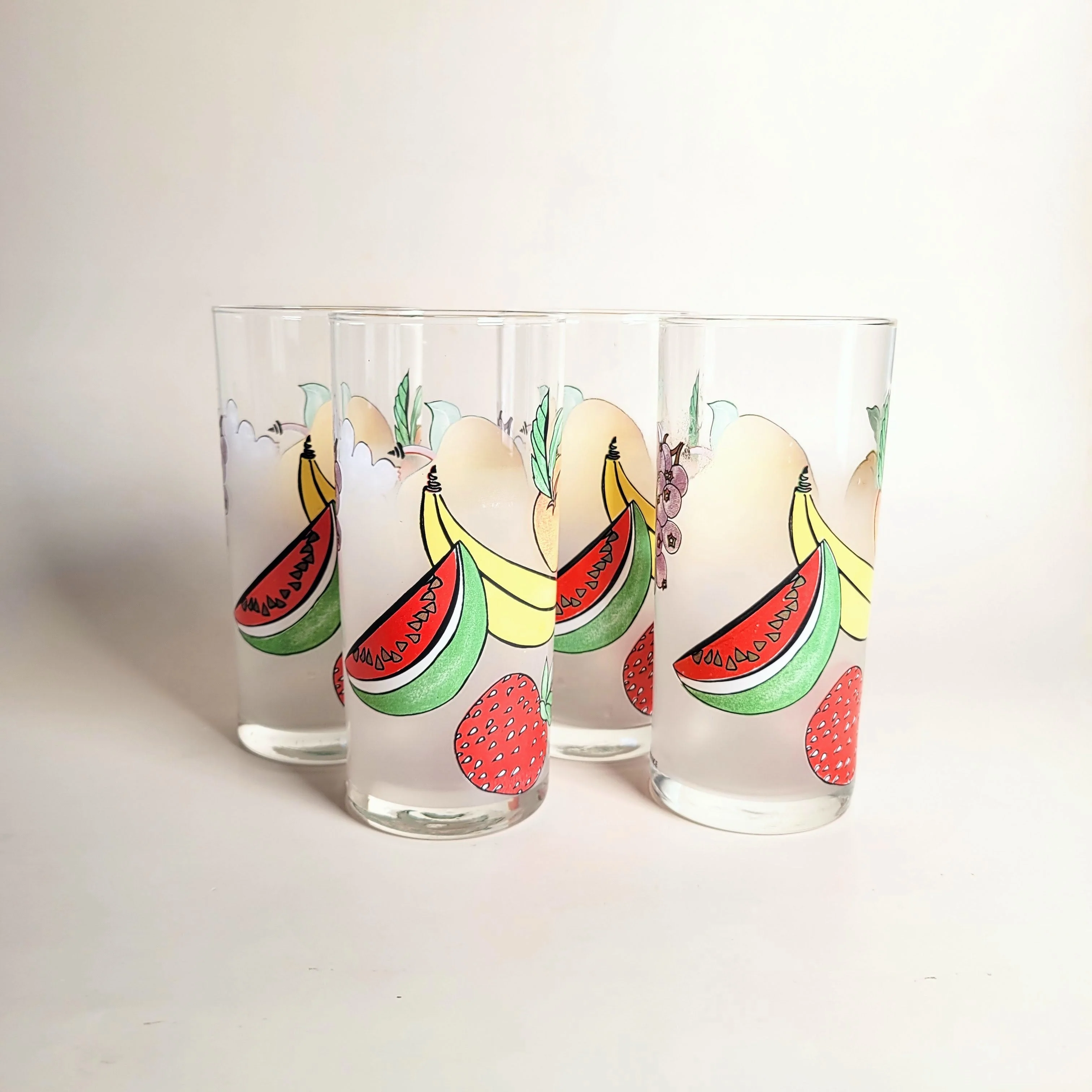 Duo de verres vintages Tutti Frutti - Image 2