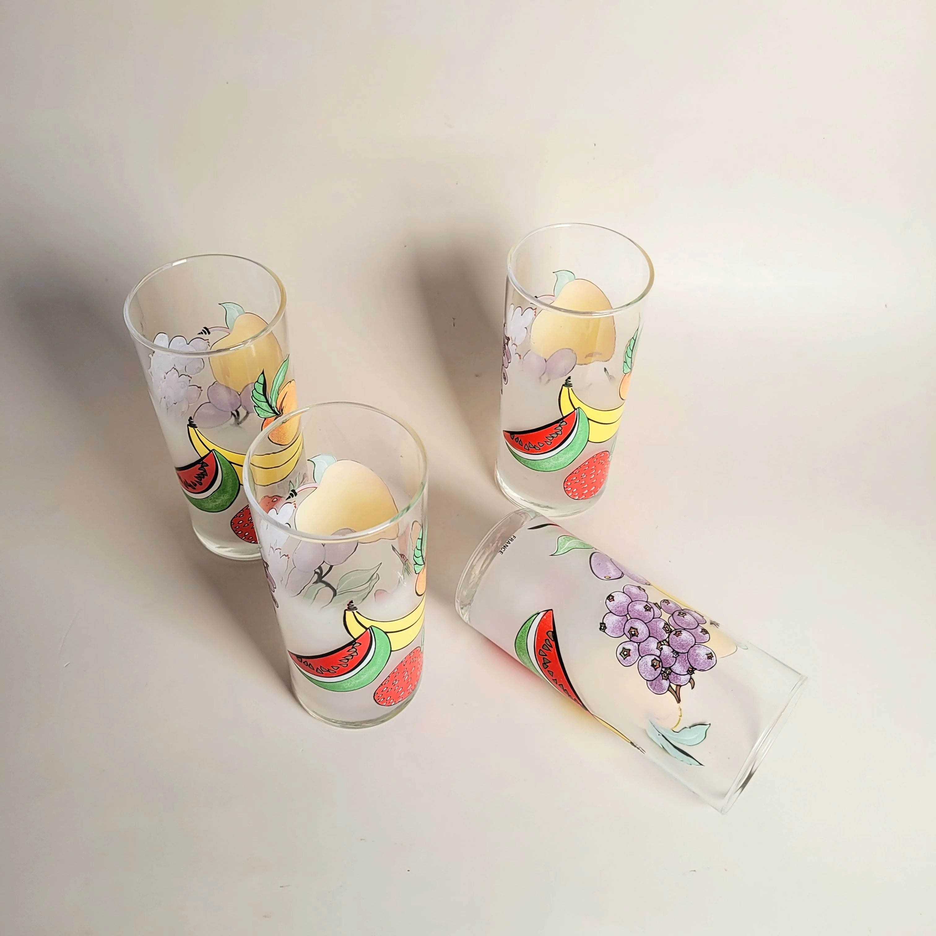 Duo de verres vintages Tutti Frutti - Image 3
